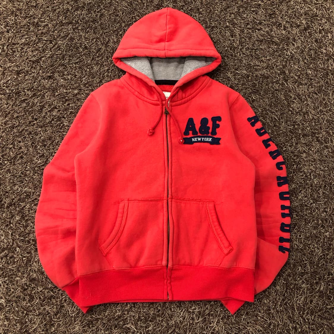 아베크롬비 레터링 로고 후드집업 상품이미지1