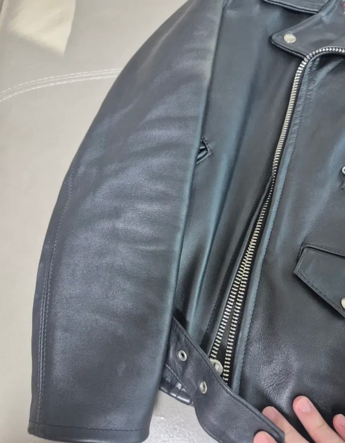 [36] 쇼트 100주년 퍼펙토 가죽자켓 상품이미지7