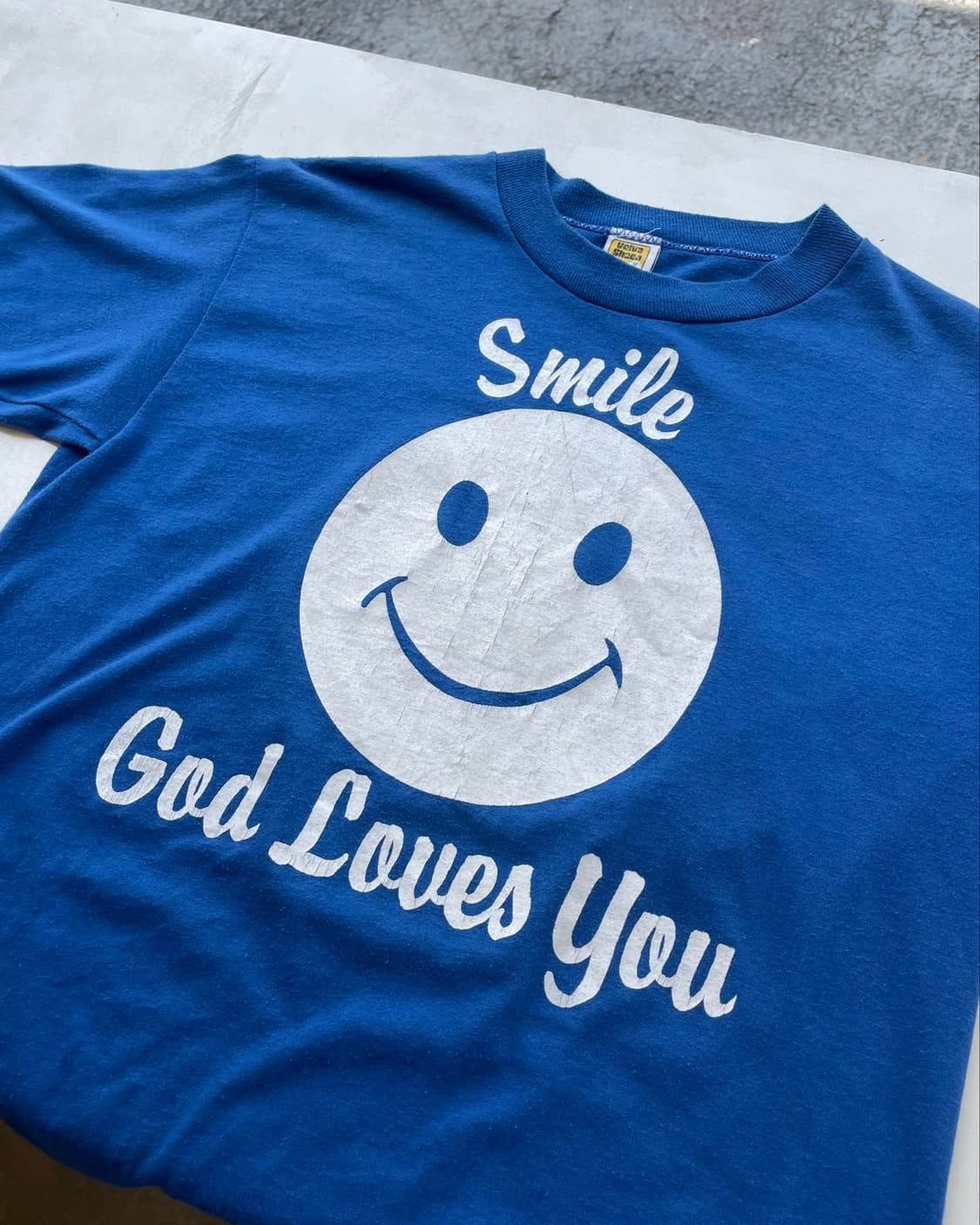 80‘s Velva sheen “Smile”🙂 T-shirt 스마일 상품이미지6