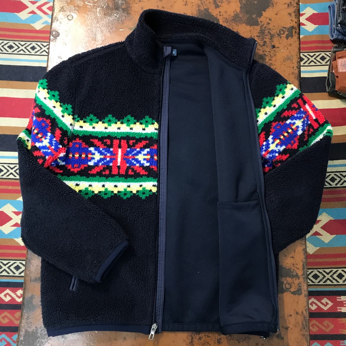 폴로랄프로렌 네이비 페어아일 양털 플리스 자켓 여성 66 남성 100 상품이미지5