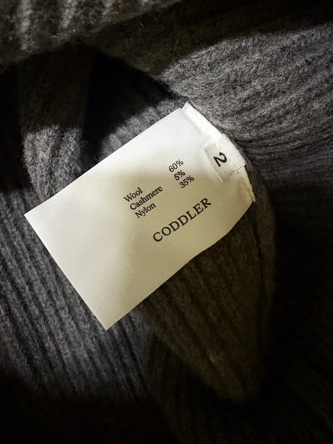 Coddler(코들러) 울 케시미어 피셔맨 니트 상품이미지2