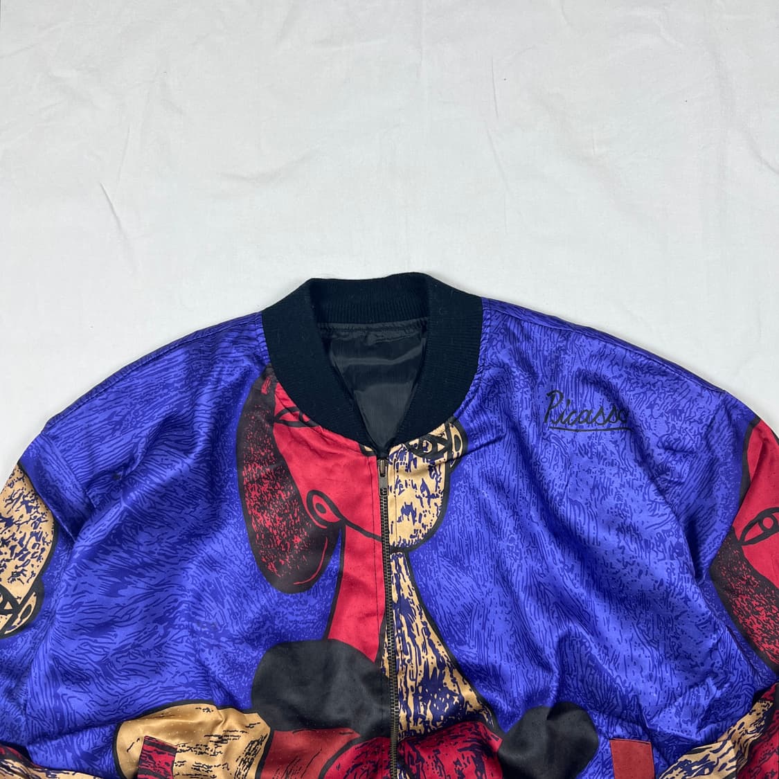 90‘s picasso 올 프린트 블루종 자켓 상품이미지2