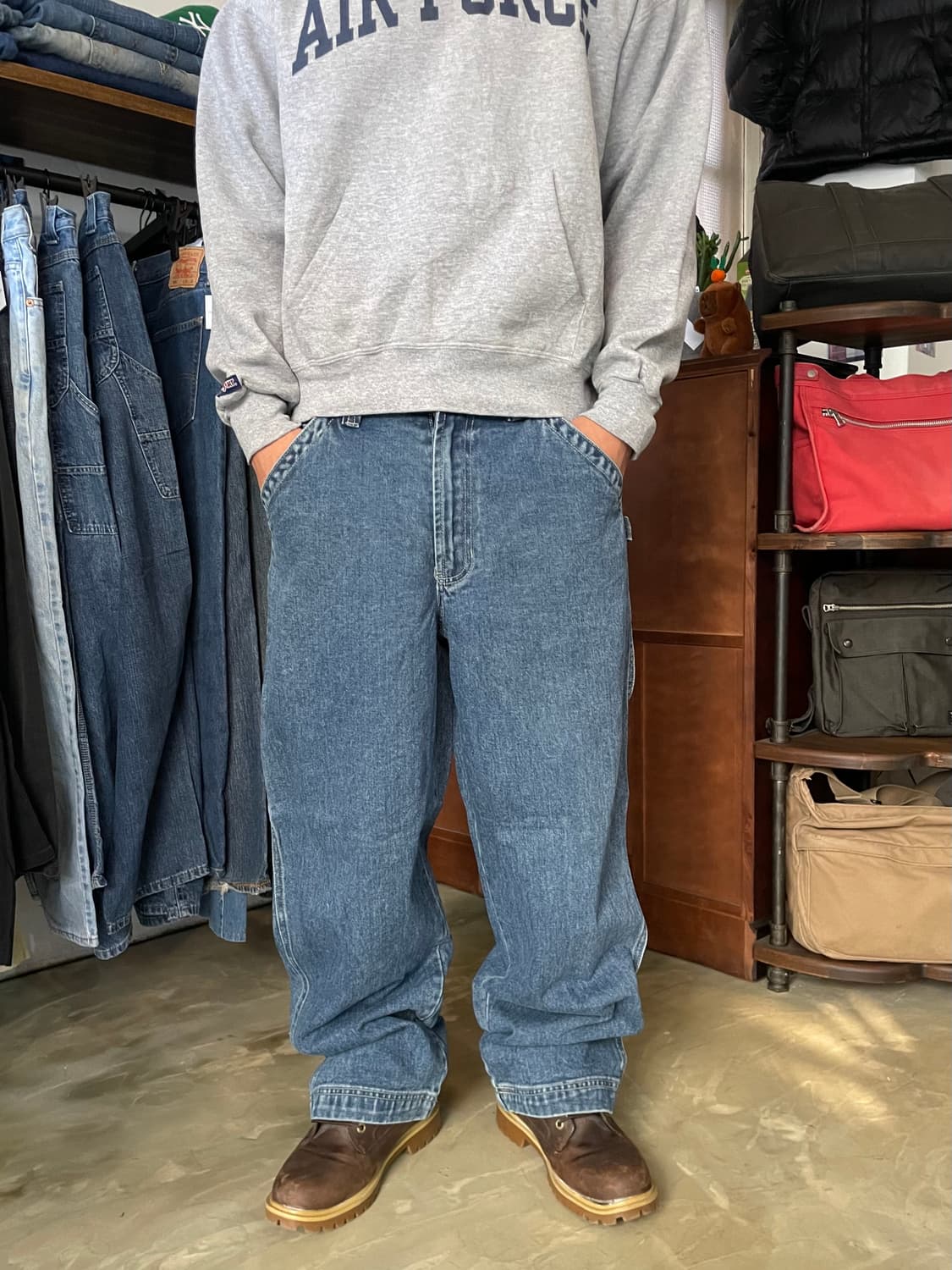 00s Old Navy 빈티지 카펜터 데님팬츠 33x30 상품이미지3