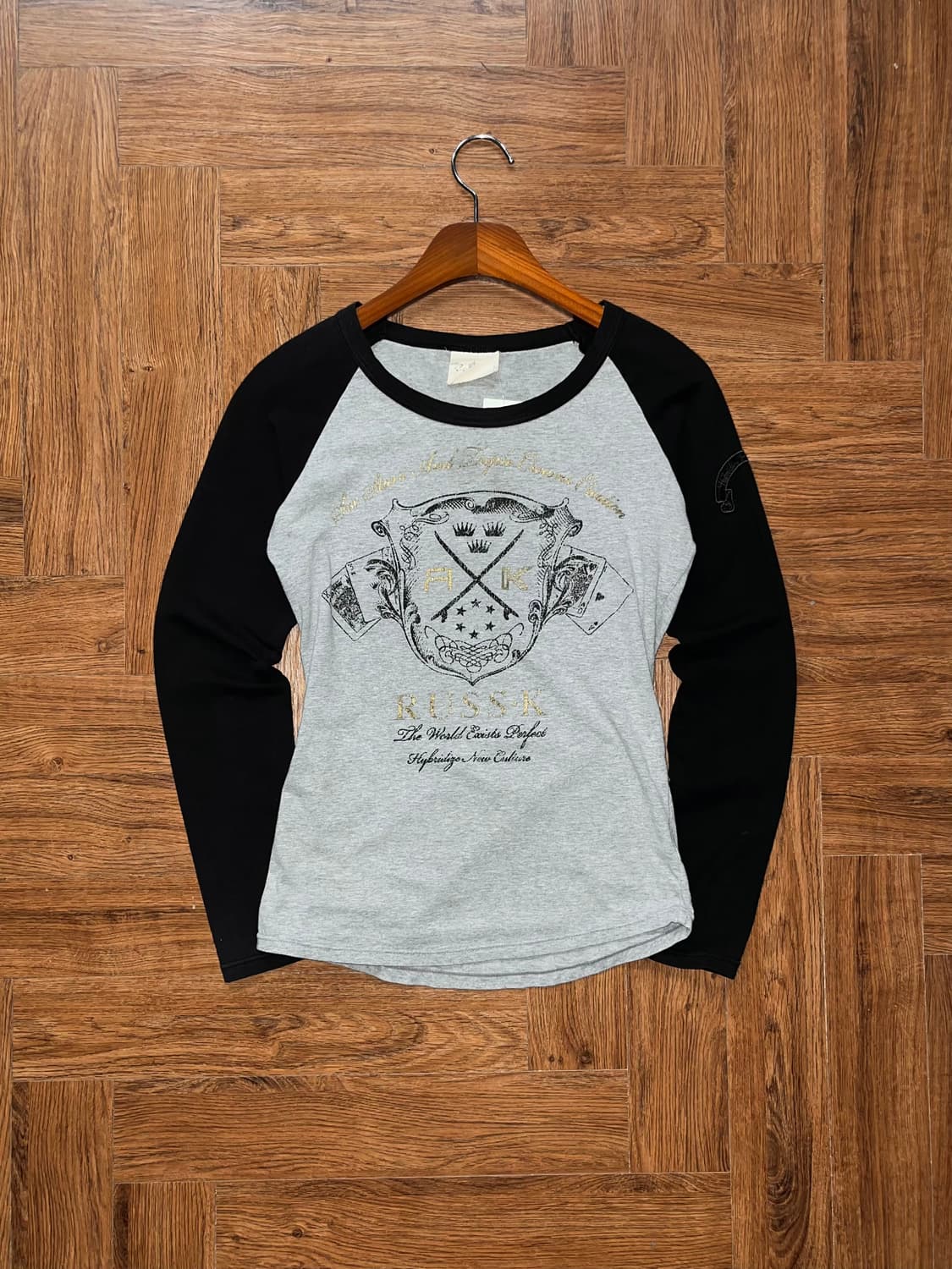 빈티지 프린팅 레글런 티셔츠 상품이미지4