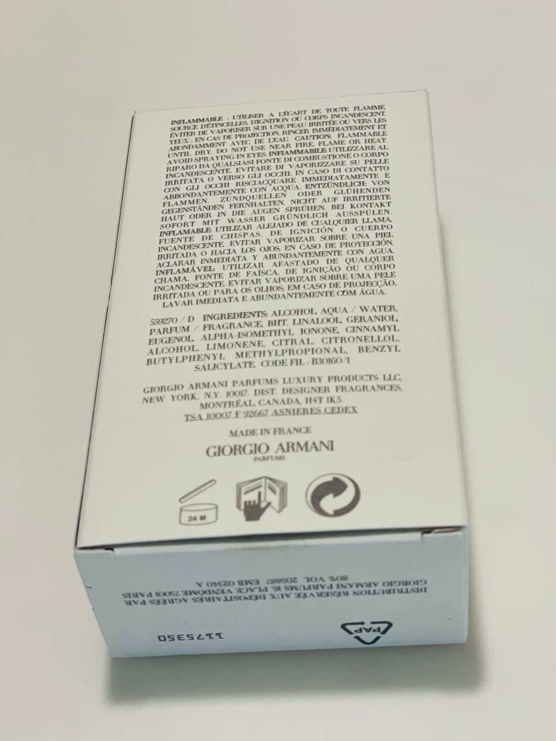 새상품)조르지오아르마니 아쿠아디지오 여름에 쓰기좋은 남성 향수 100ml 상품이미지4
