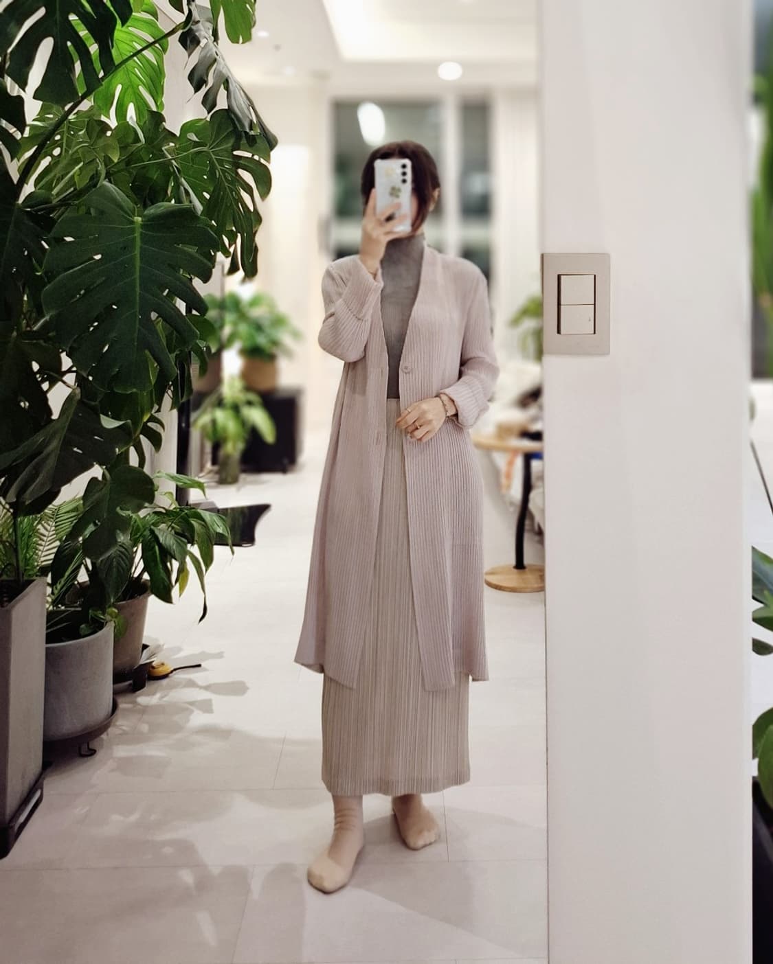 이세이미야케 해칭 노카라 롱자켓1 플리츠플리즈 상품이미지4