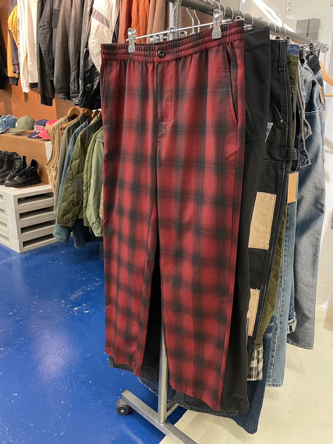 Stussy 스투시 체크 팬츠 상품이미지5