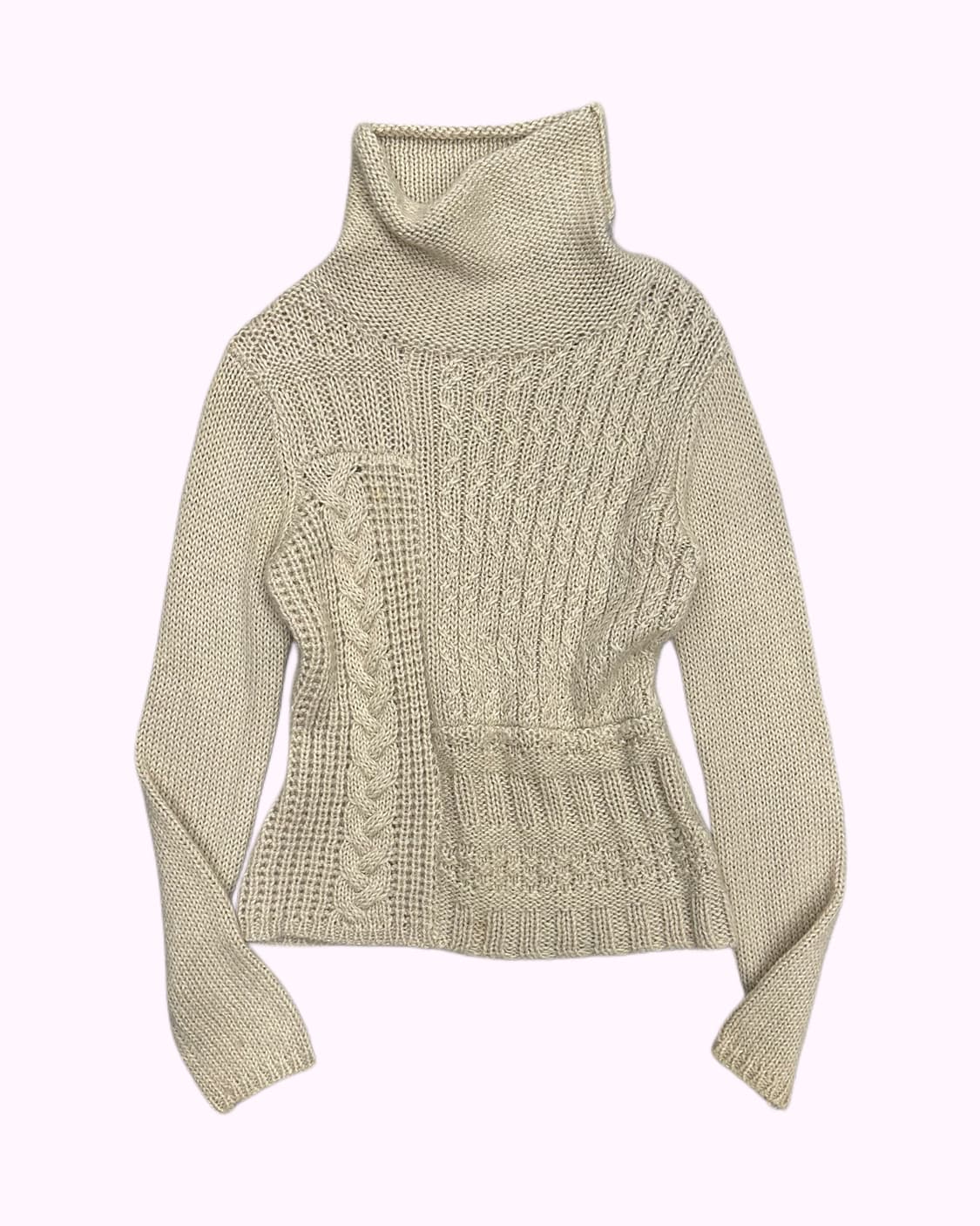 pattern mohair turtle-neck knit 상품이미지1