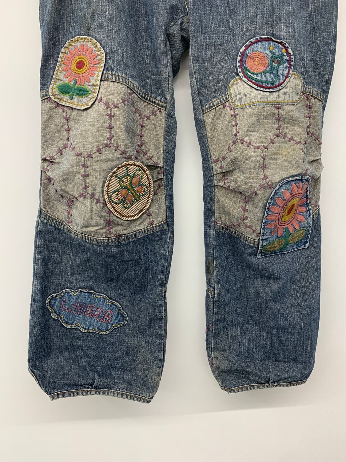 재패니즈 패치 데님 팬츠 상품이미지5