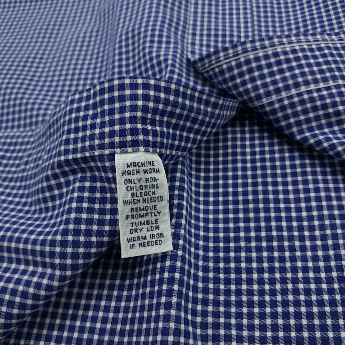 Co566 XL 폴로 랄프로렌 블루 마이크로체크 반팔 셔츠 남방 상품이미지5
