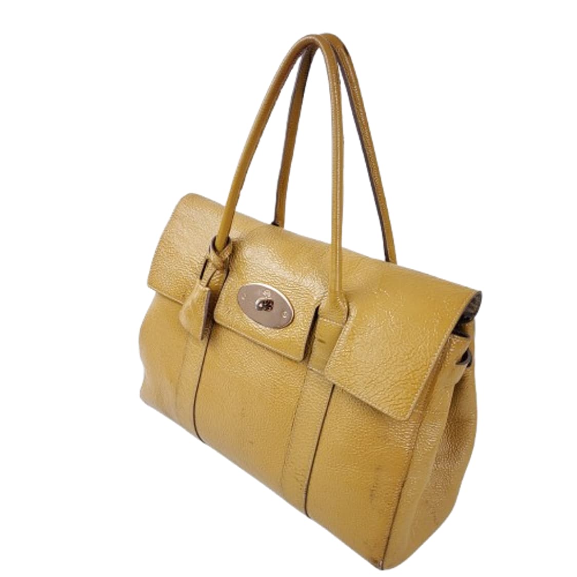 정품 멀버리 베이스워터 클래식 페이던트가죽 머스터드 상품이미지4