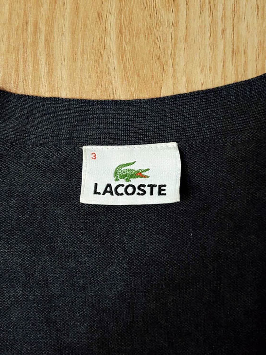 라코스테 모100 가디건 다크그레이 공용 상품이미지6