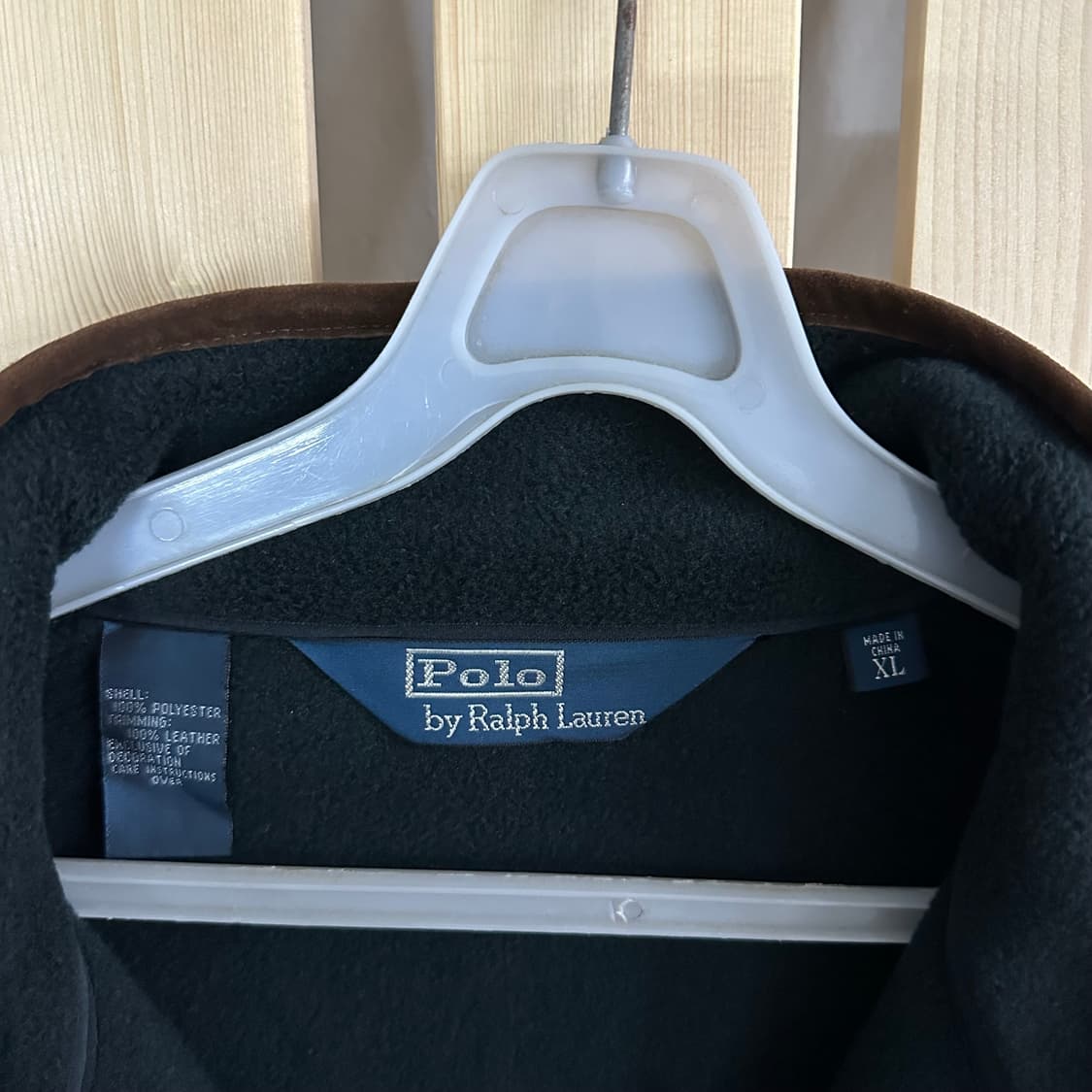 (XL) 폴로 랄프로렌 블랙 브라운 투웨이 후리스 자켓 플리스 집업 상품이미지5