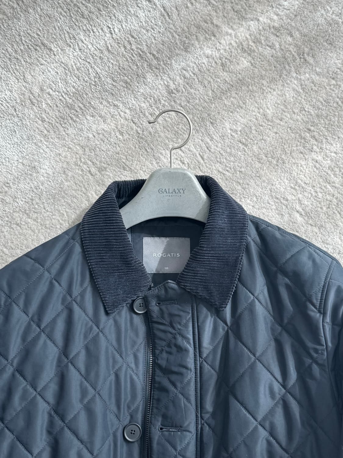[로가디스] Rogatis 코듀로이 퀼팅 사파리 자켓 네이비 상품이미지3