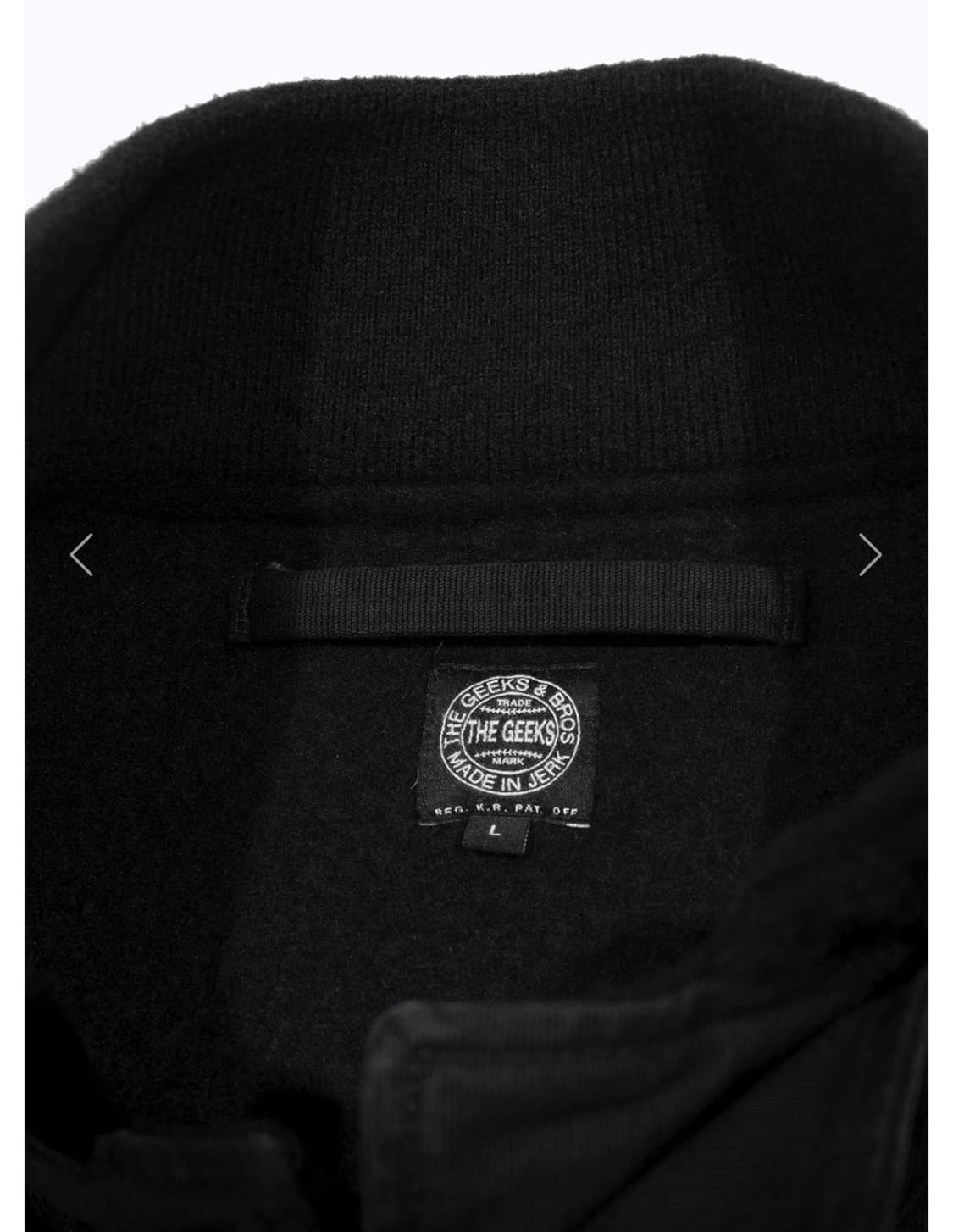 The geeks Hook deck jacket - Black L사이즈 상품이미지2