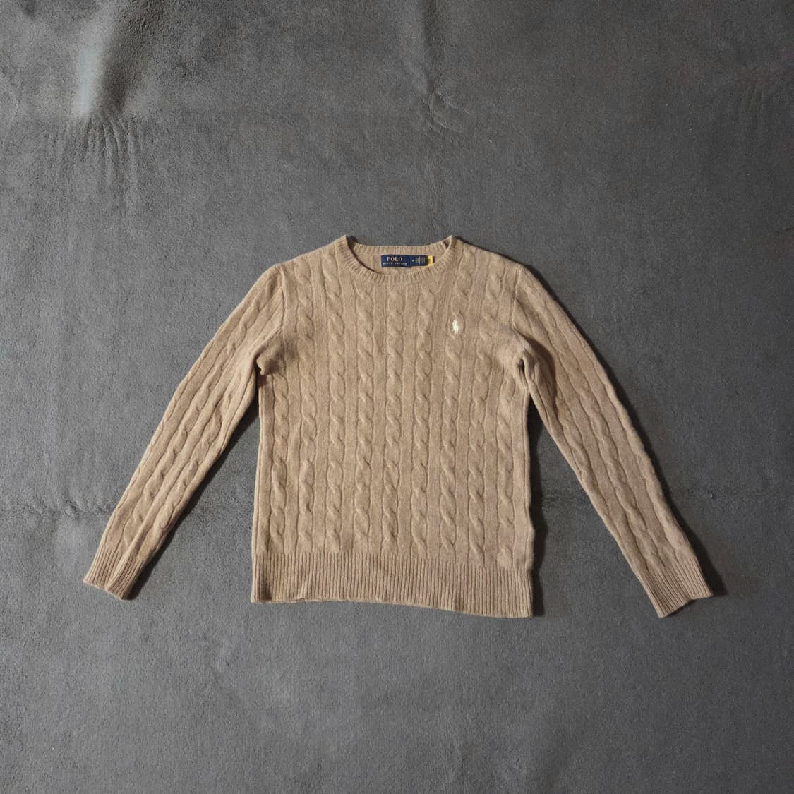 폴로 여성 울 캐시미어 케이블 니트 M 상품이미지1