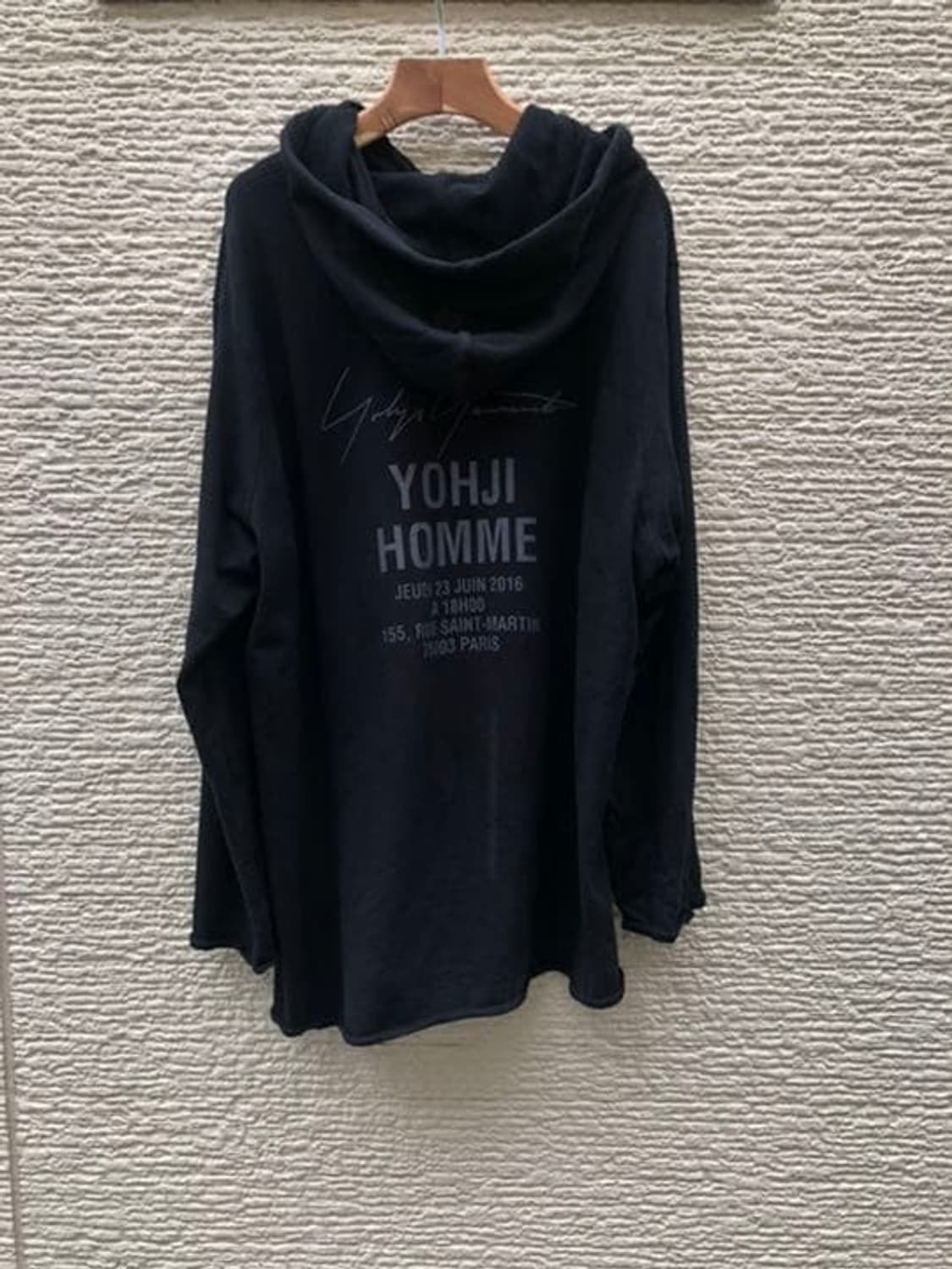 요지 야마모토 뿌르옴므 하카타 한큐 한정 스태프 후드티 상품이미지1