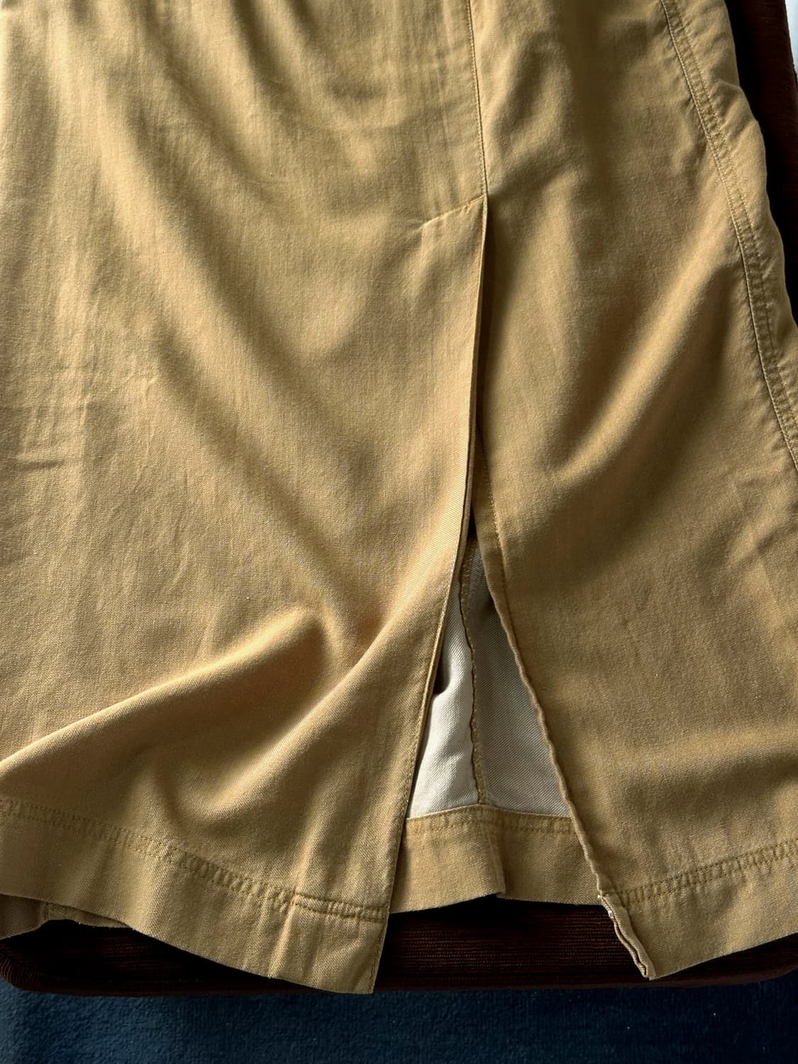 Rayon blend design long skirt 상품이미지3