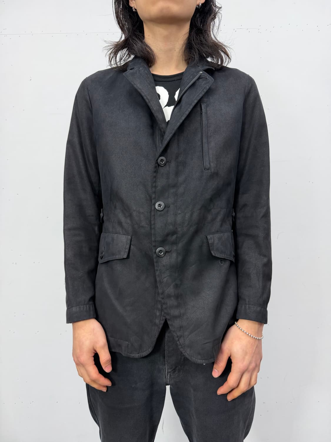 CAFÉ SOHO Coated Zip Blazer 상품이미지2