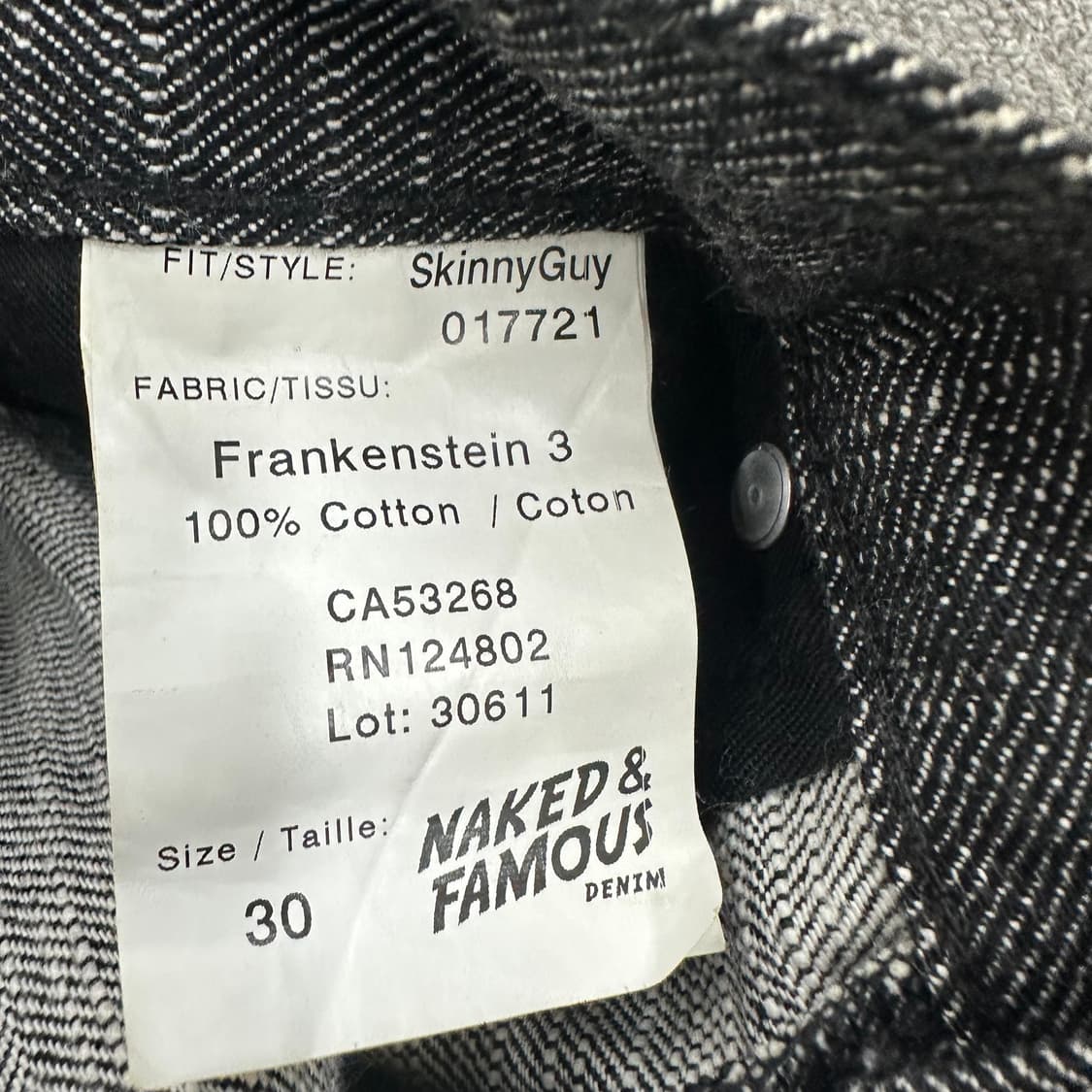 네이키드앤페이머스 데님팬츠 상품이미지4