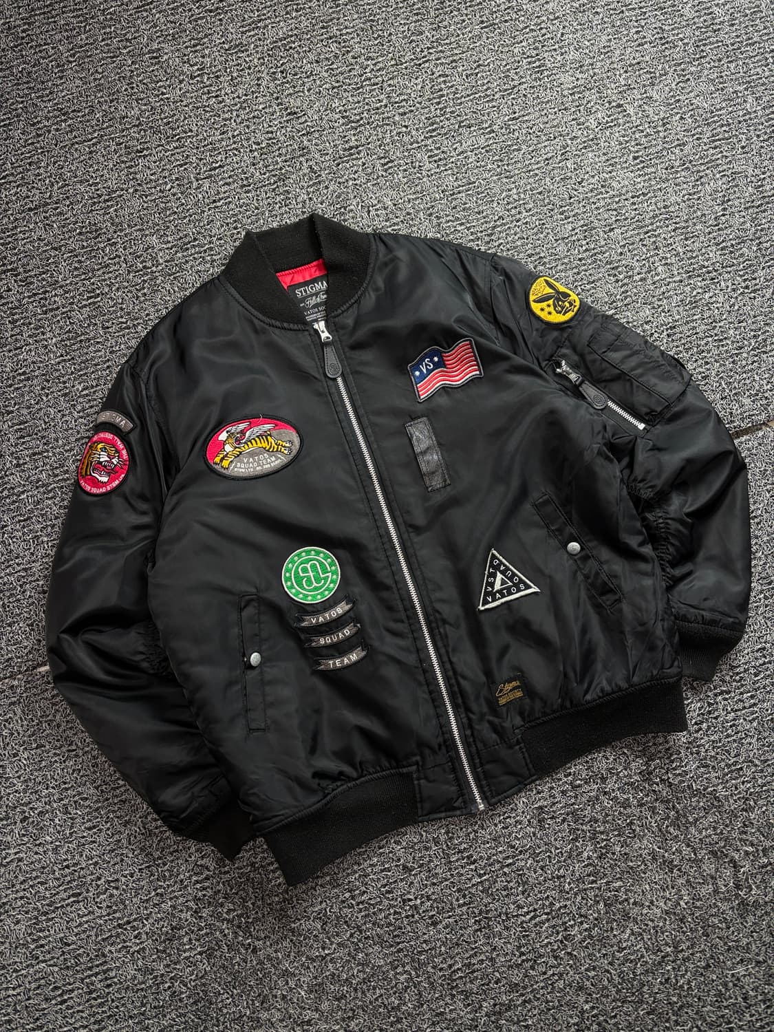 스티그마 VS MA-1 패치워크 봄버 자켓 2431 상품이미지1