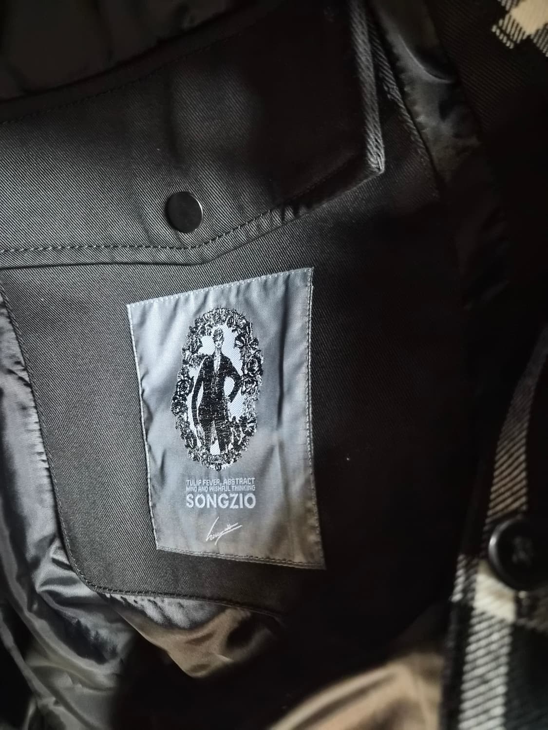 송지오옴므 더블 레이어드 트렌치 코트 팝니다ㅡ타임옴므.솔리드.시스템 상품이미지5