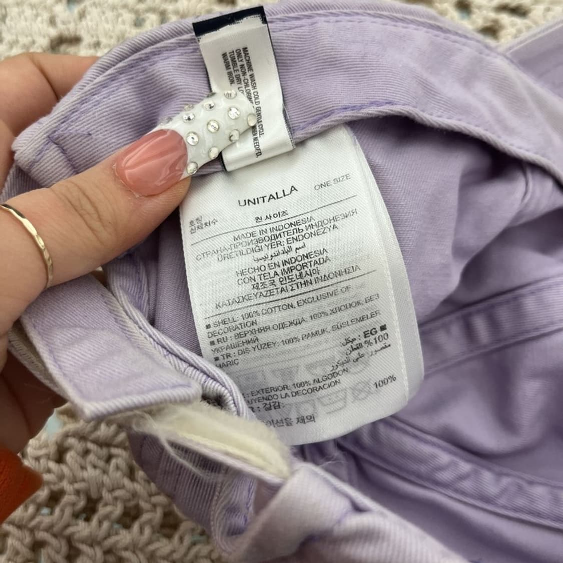 갭 Y2K 레트로 00's 연보라 우베코어 볼캡 C10202 상품이미지5