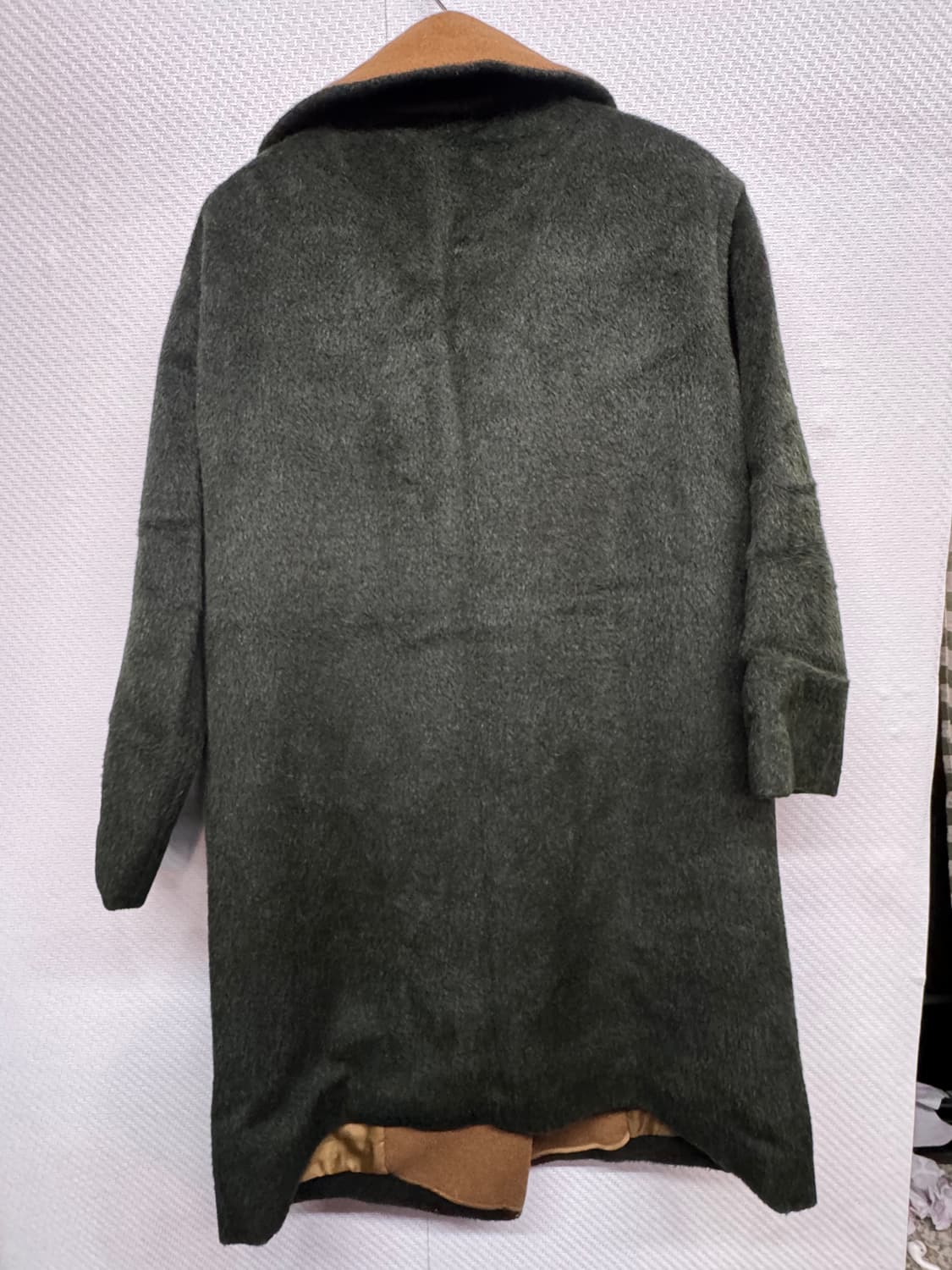 한섬 타임 이태리 라마울 카키 우드코트 M 상품이미지4