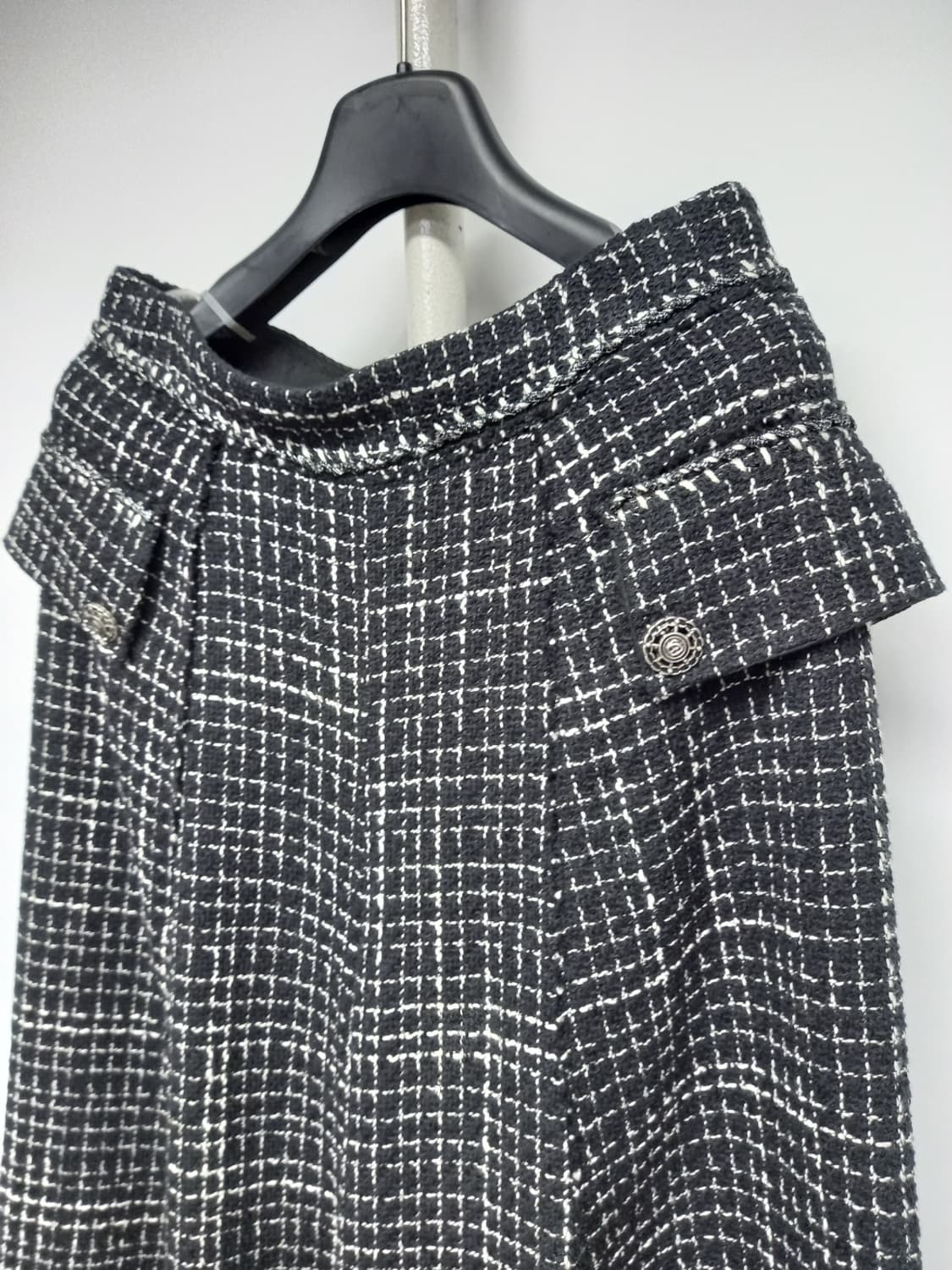 오브제 춘추 트위드 와이드 통핏 팬츠 44.55 상품이미지4