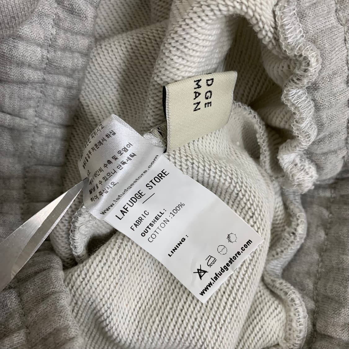 라퍼지스토어 오버핏 스웨트 셋업 자켓&팬츠(S/그레이) 스웻셋업 상품이미지10