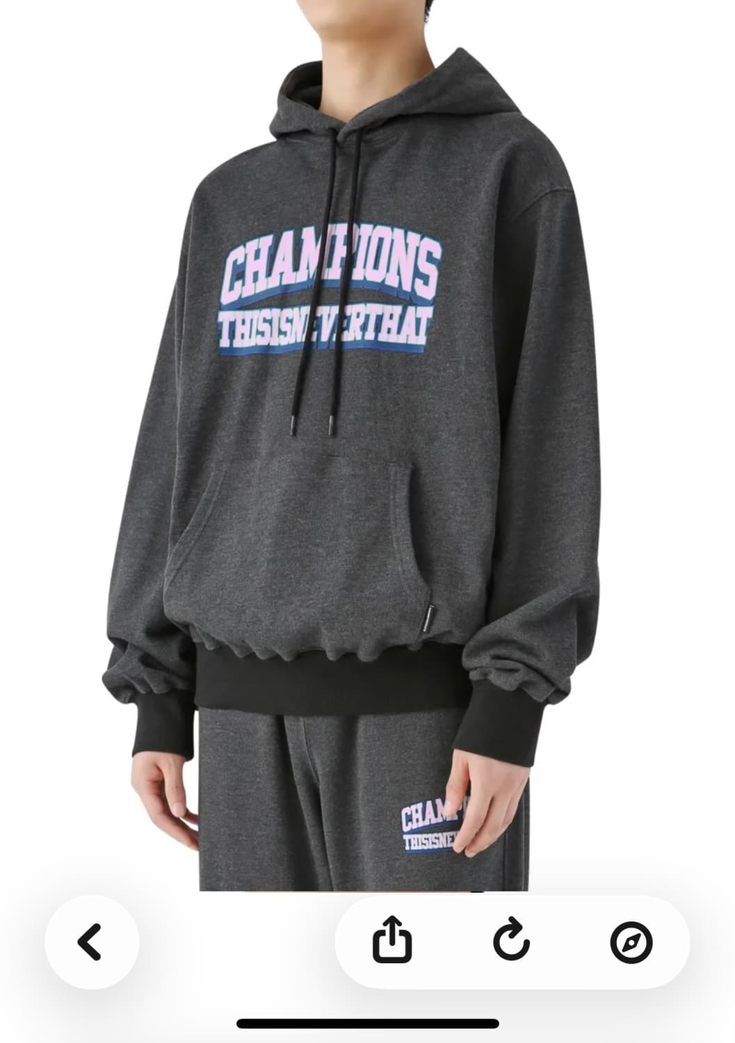 디스이즈네버댓 [민트급.정품] 후드티 챔피온 로고 스웻셔츠 M(103) 상품이미지1