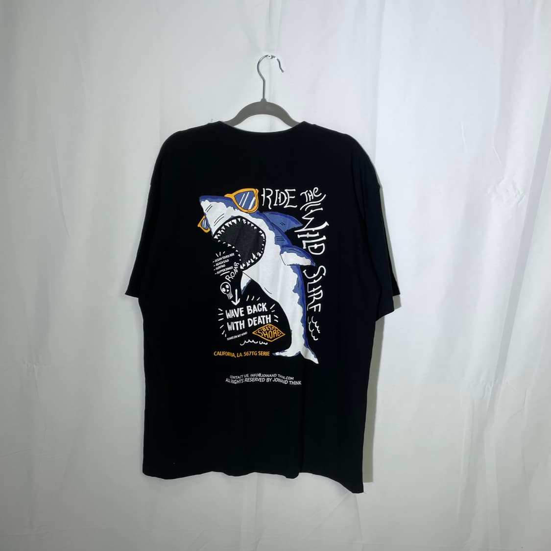 D2GARMENTORY 죠스 프린팅 반팔 상품이미지1