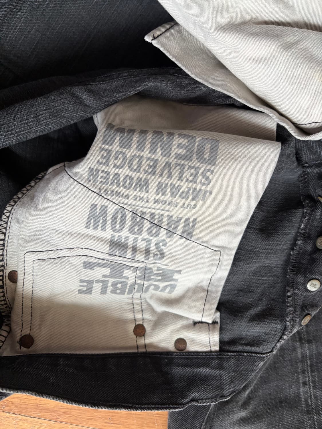 rrl 더블알엘 블랙워싱진 셀비지진 흑청진 상품이미지5