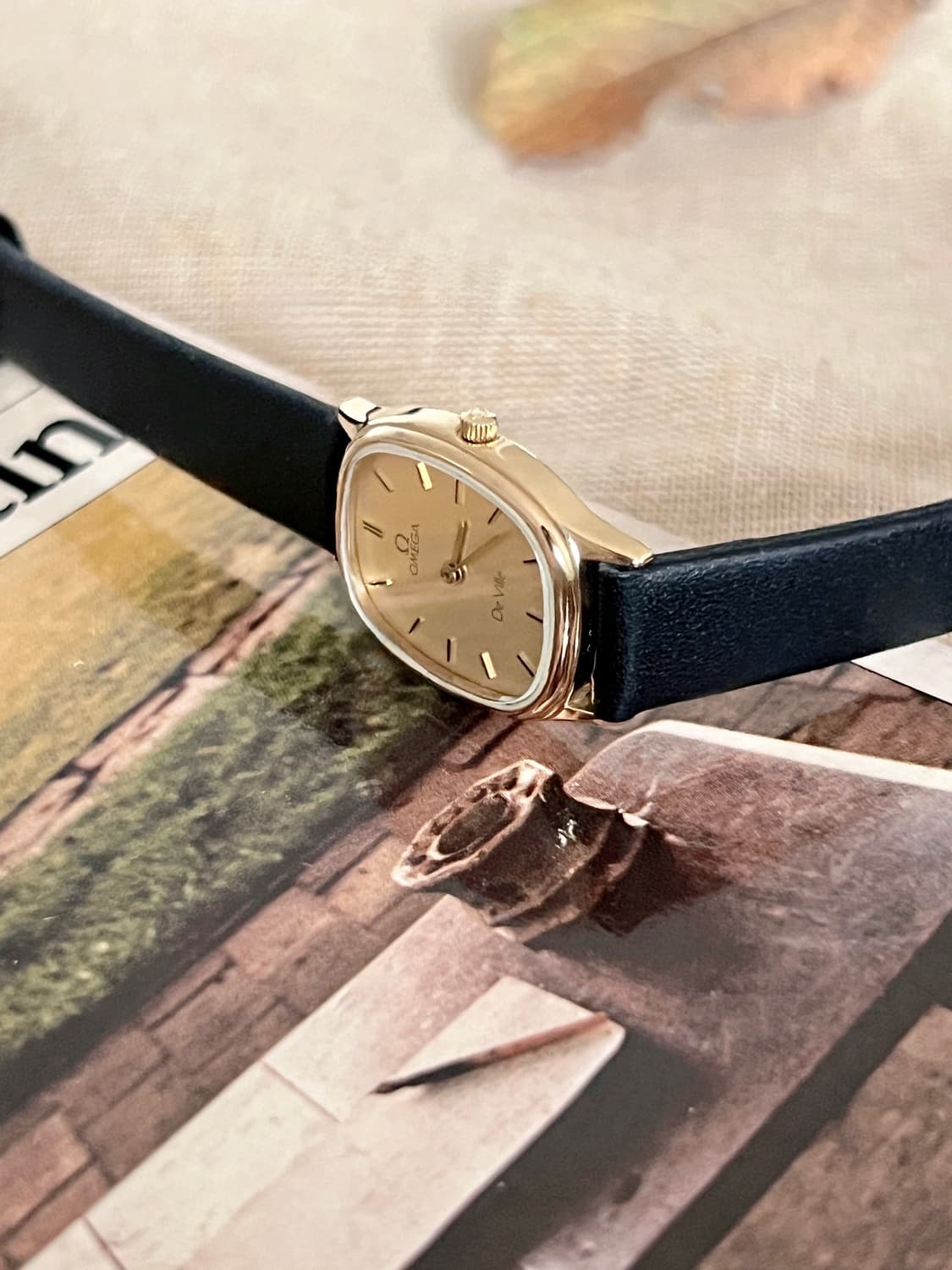 OMEGA 오메가 드빌 골드 케이스 쿼츠 시계  상품이미지2