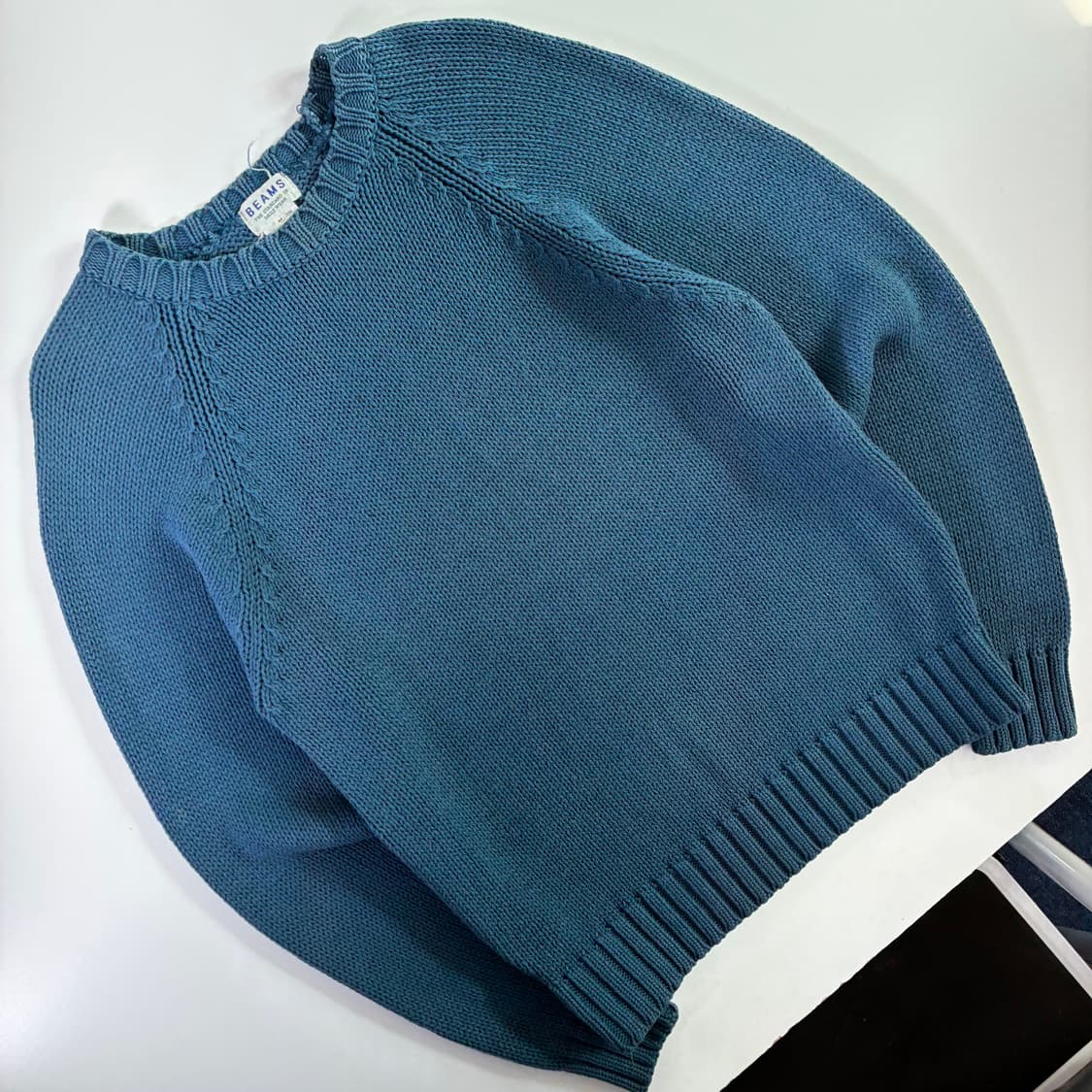 Beams 빔즈 재팬 스텐다드 헤비코튼 라운드 니트 상품이미지1
