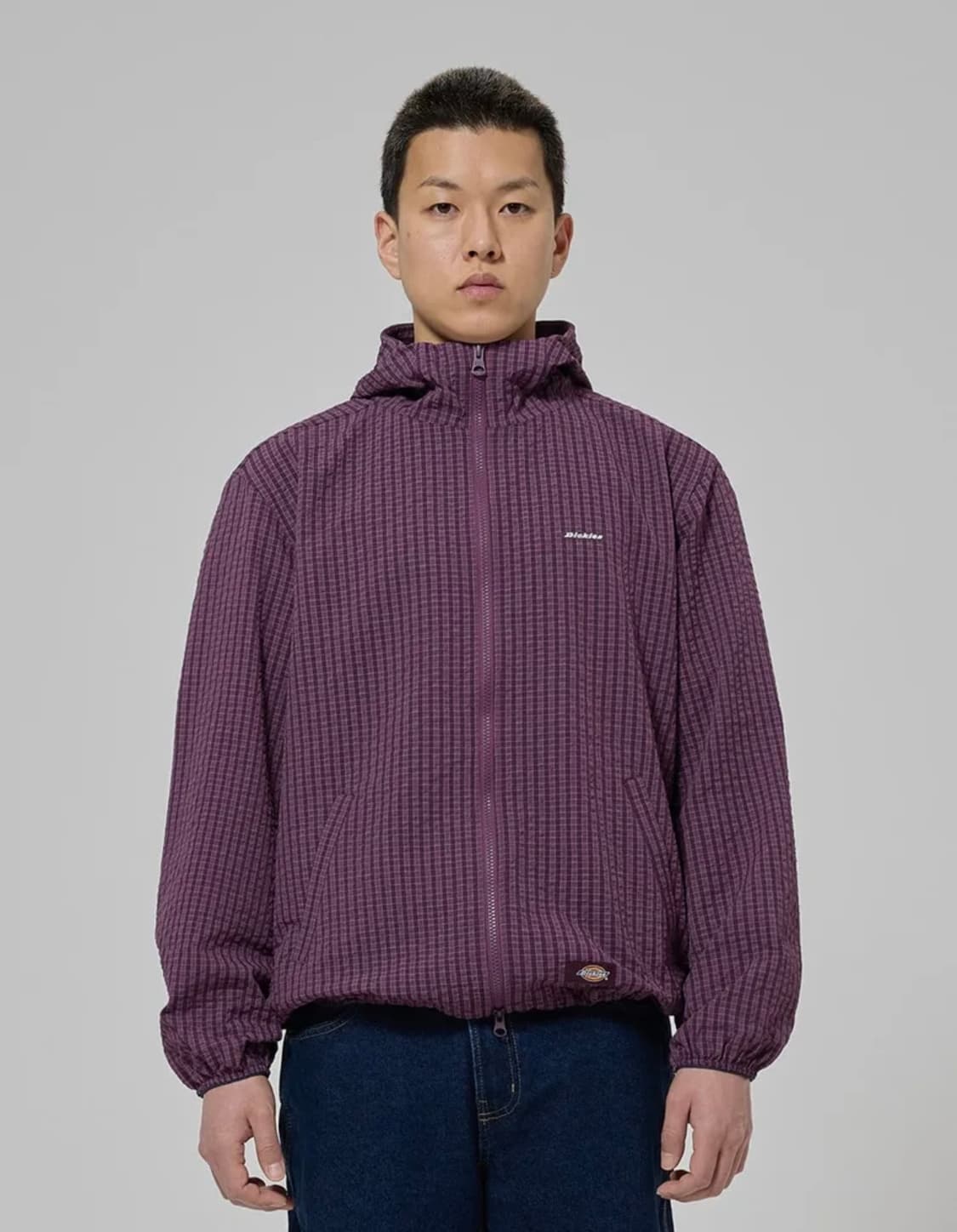 디키즈 그리드 체크 라이트 윈드브레이커 Purple 상품이미지1