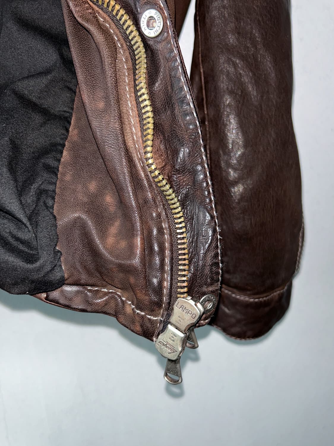 LAT 40.8  High Neck Leather Jacket 상품이미지6