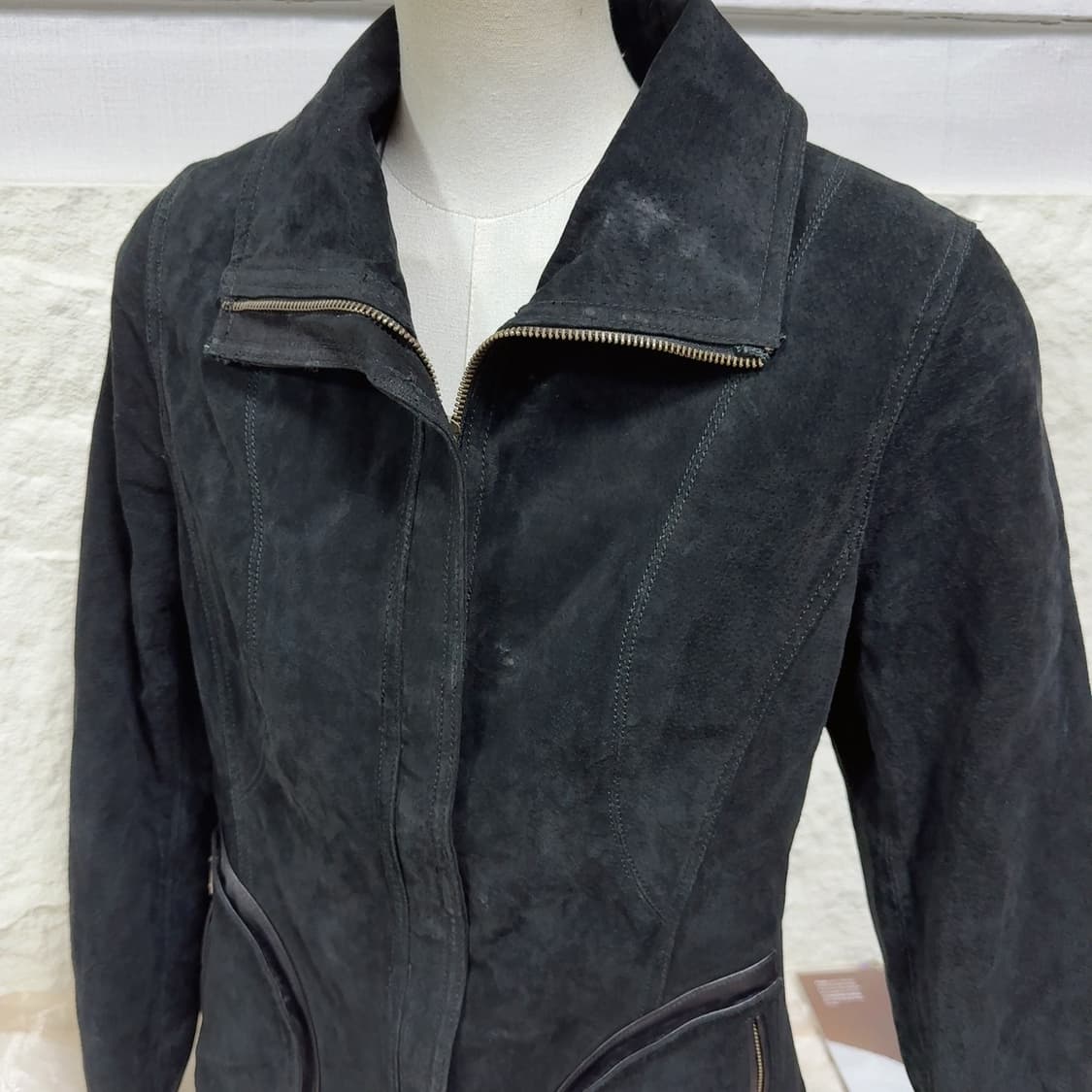 빈티지 고딕 라이더 포켓 되지가죽자켓 상품이미지2