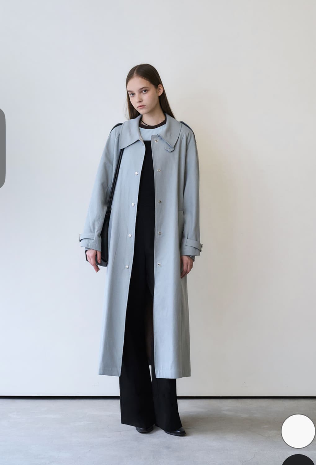 마론에디션 Earthy Blue Modern Trench Coat 상품이미지4