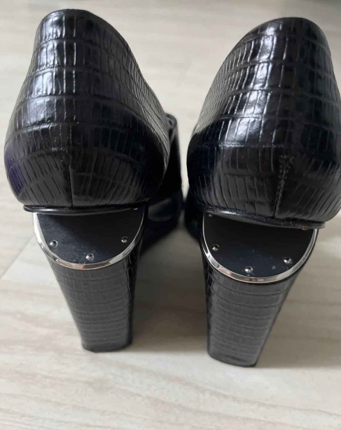 알렉산더왕 실버웨지힐 샌들 블랙 37 상품이미지2