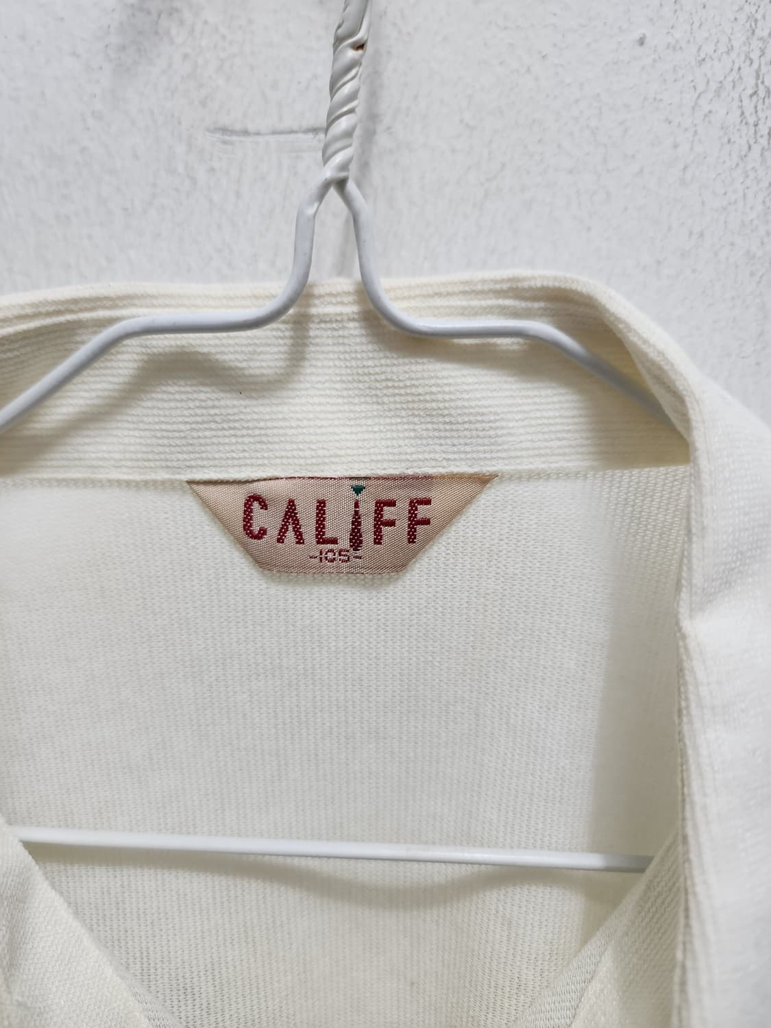 CALIFF 화이트 여름용 반팔 셔츠 상품이미지3