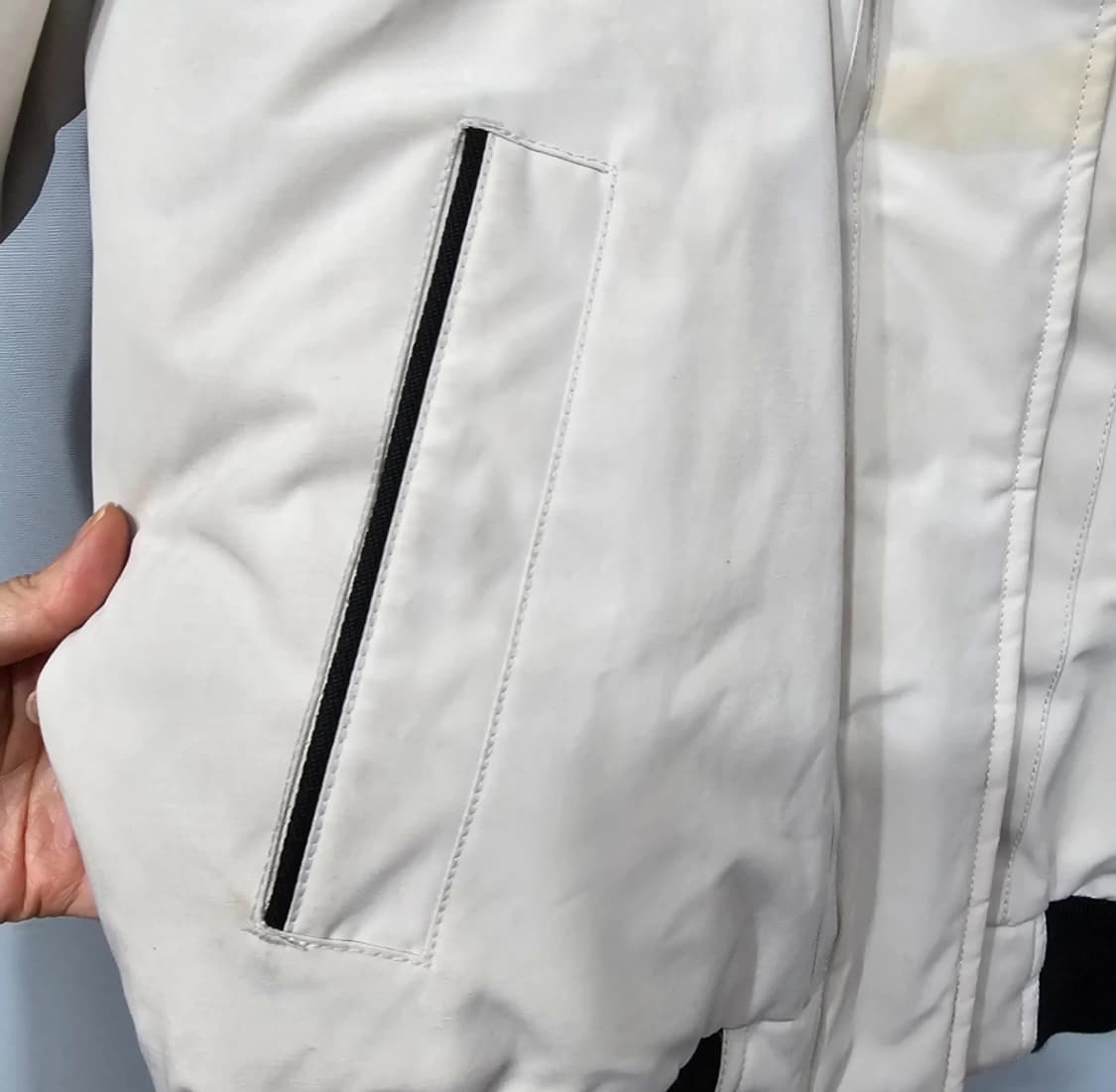 내셔널지오그래픽 여성 숏패딩 화이트 ~66 상품이미지9