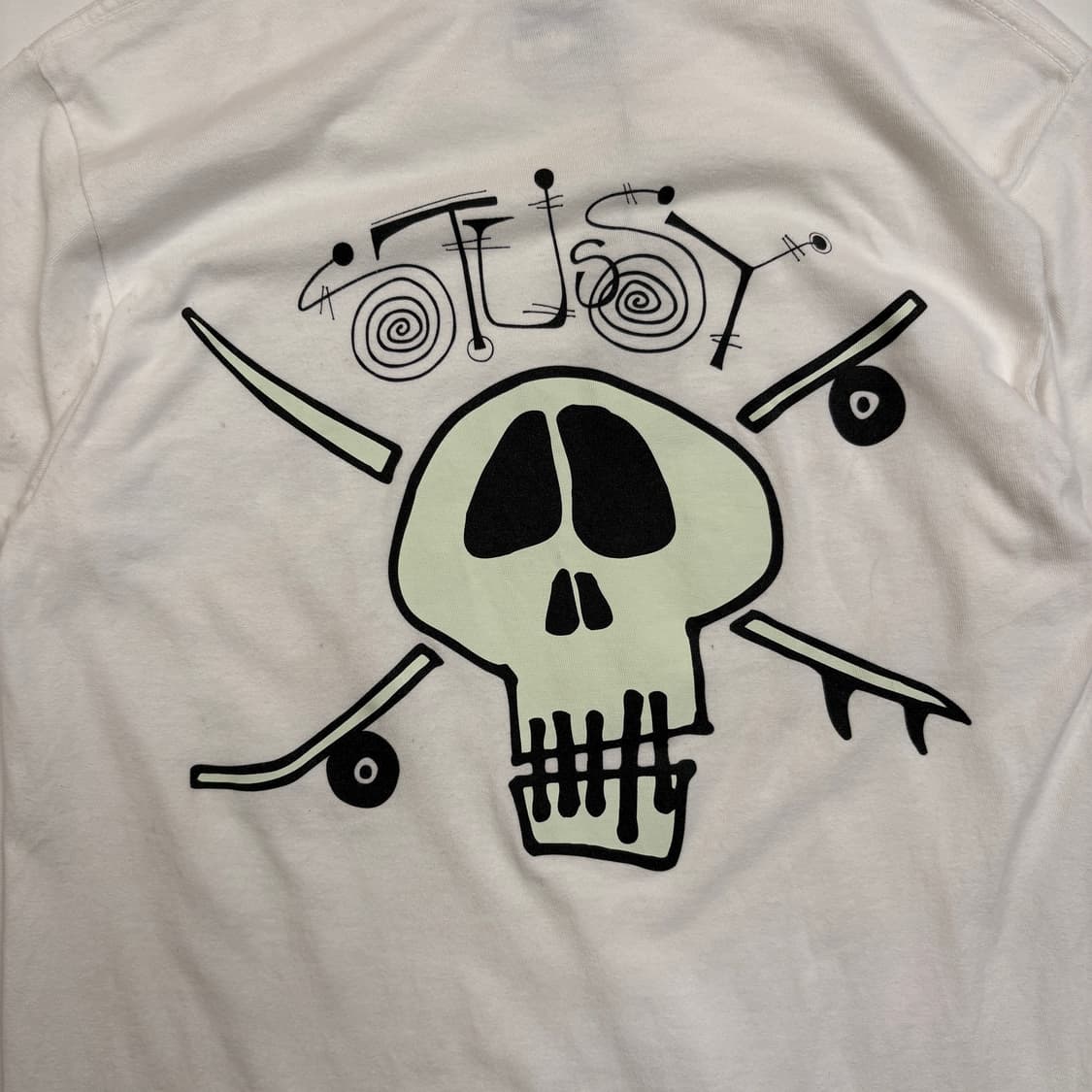 [S] STUSSY SKULL graphic T-shirt 상품이미지2
