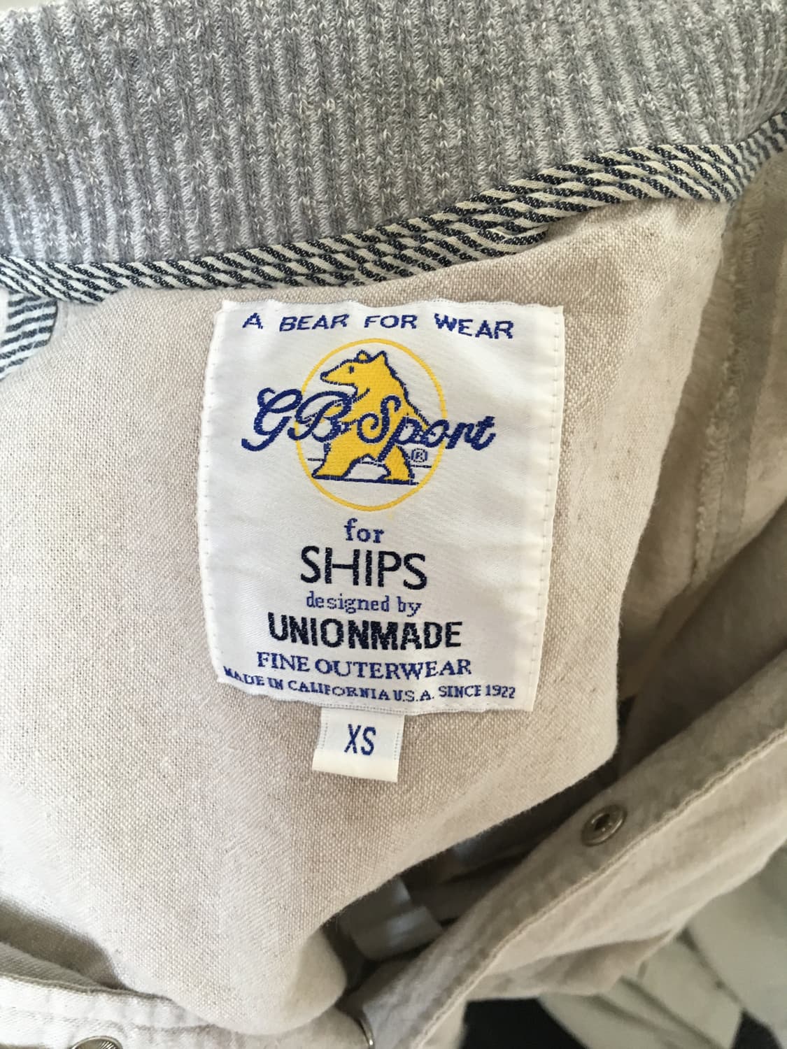 골든베어 X ships 바시티 자켓 상품이미지2