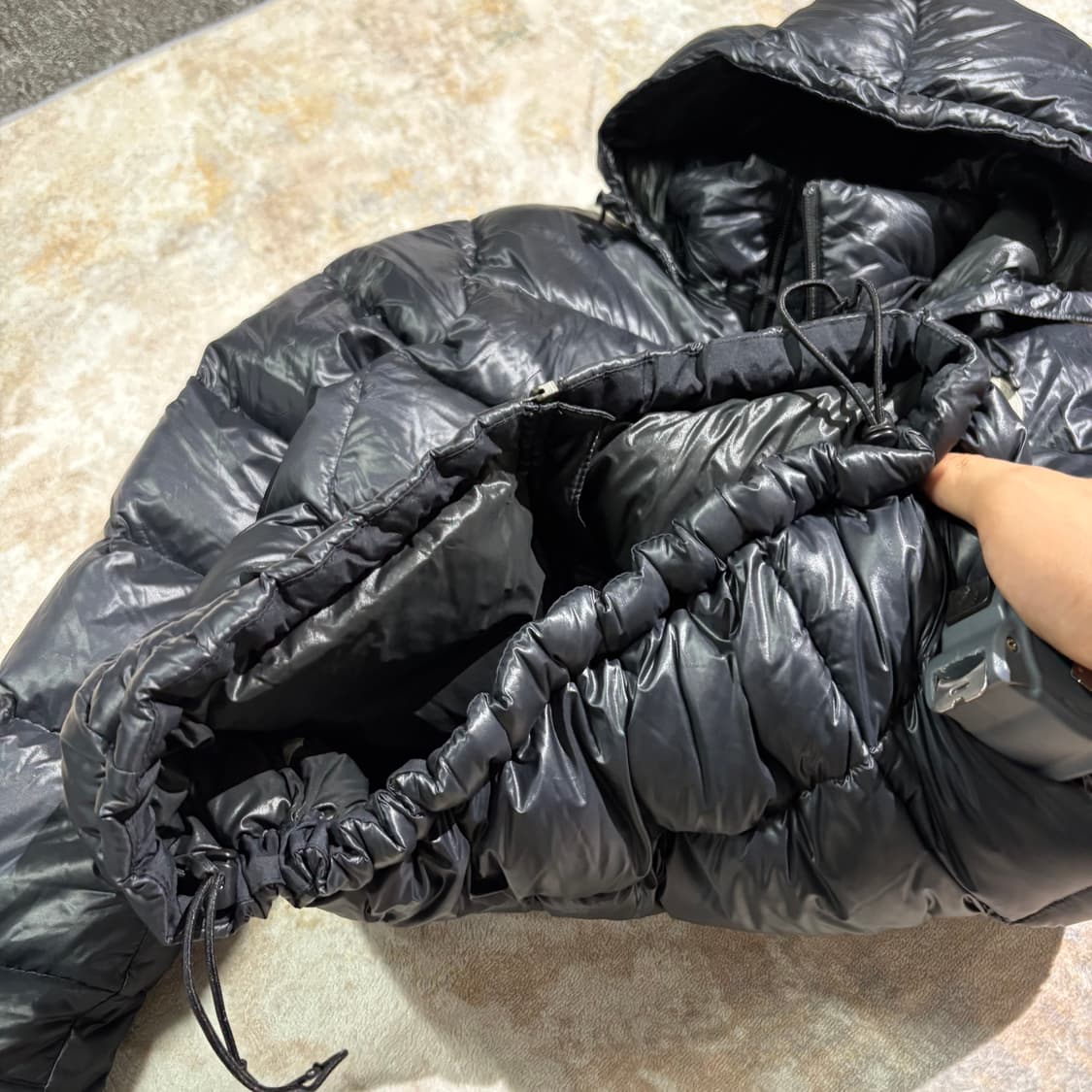 노스페이스 유광 후드패딩 자켓 상품이미지6