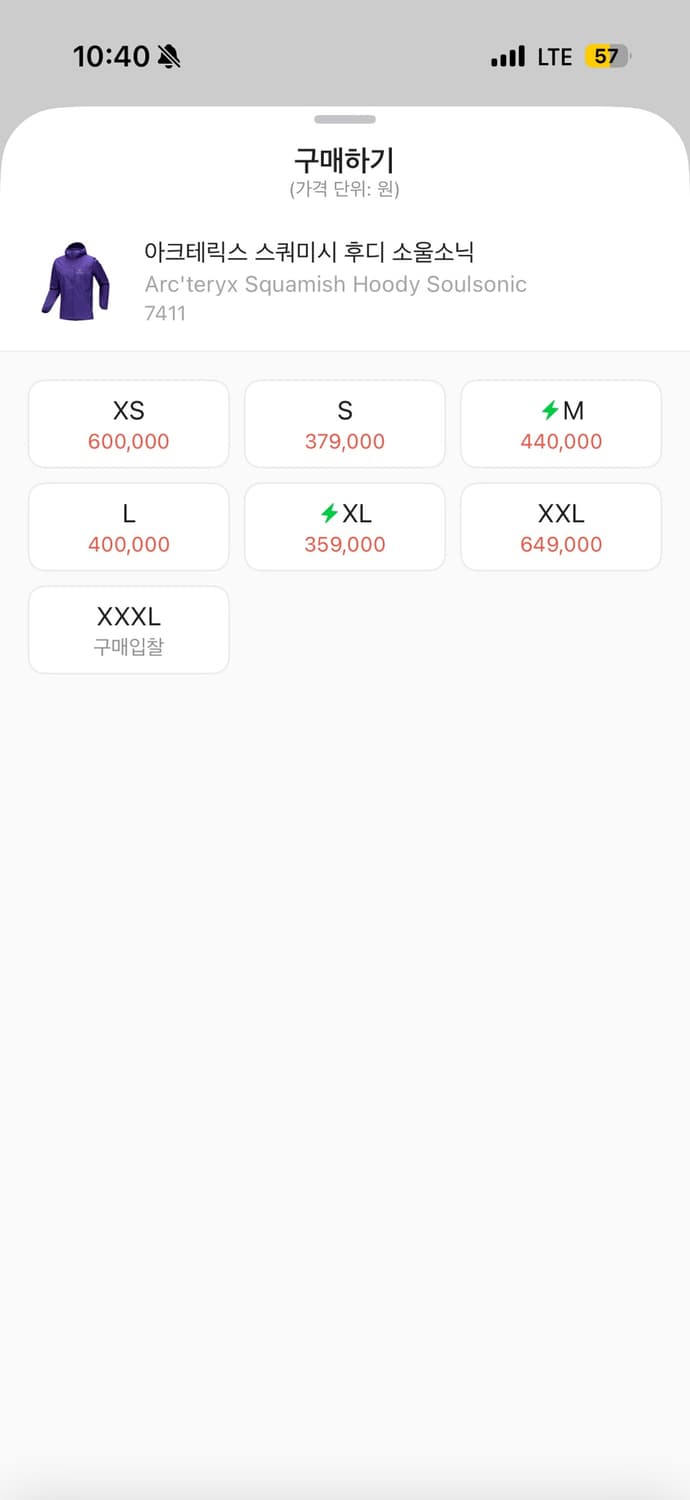 아크테릭스 스쿼미시후디 L 상품이미지2