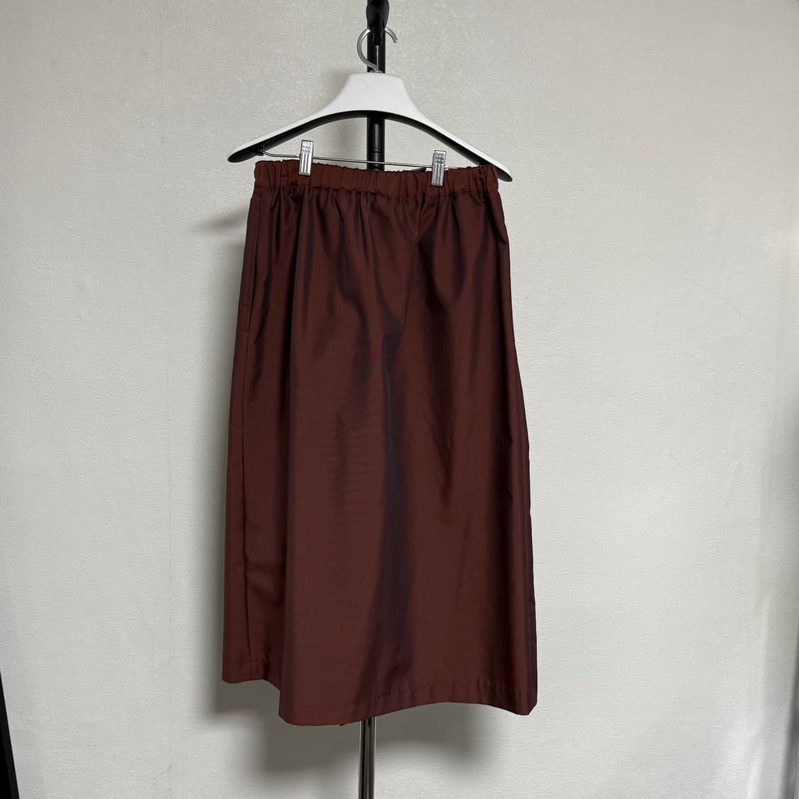 19ss 꼼데가르송 꼼데가르송 와인색 플리츠 스커트 s 상품이미지2