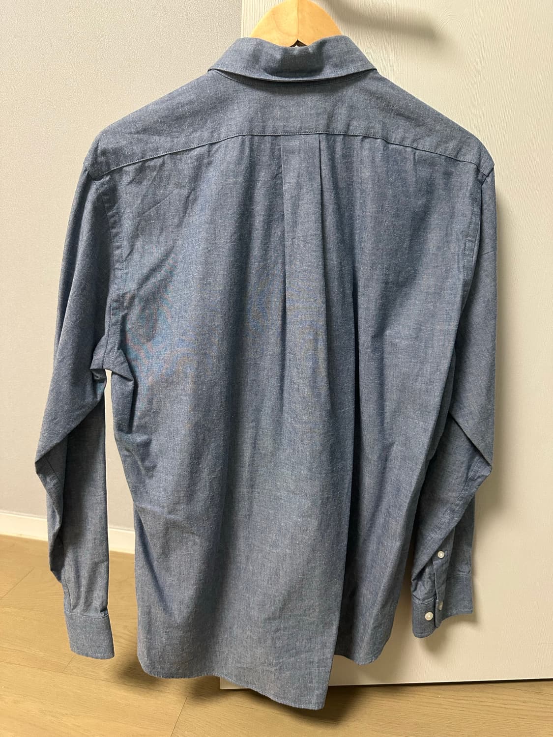 브룩스브라더스 블루 데님 소재 셔츠[L] 상품이미지3