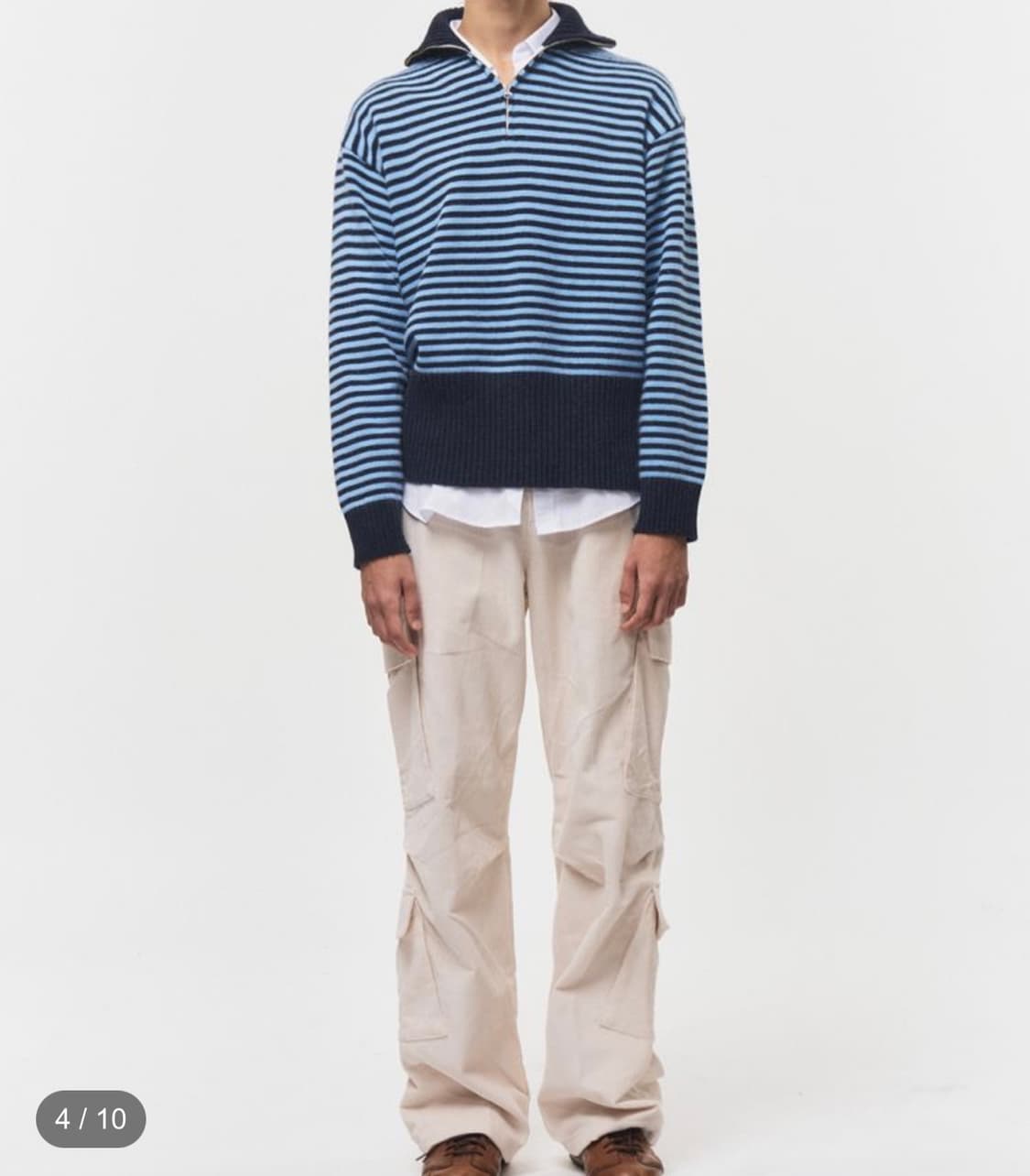 블루썬플라워 / 코듀로이 카고 팬츠 (크림) / OS 상품이미지1