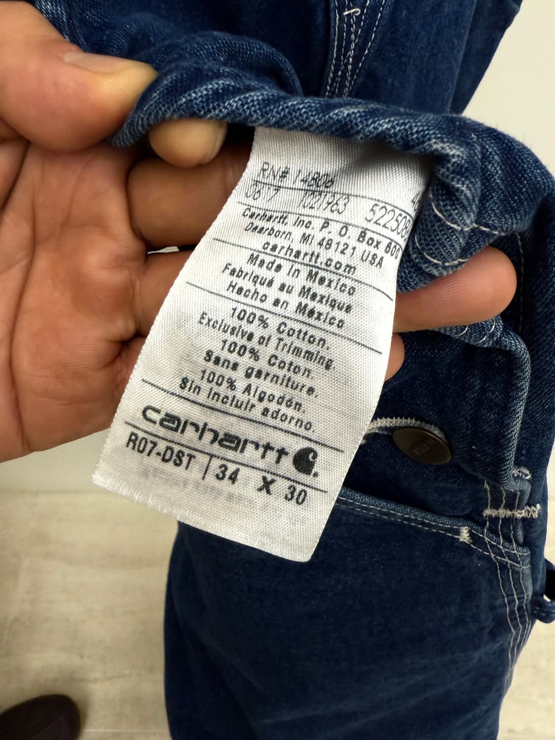 칼하트 오버롤 라지 사이즈 상품이미지4